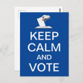 Blijf kalm en stem 2026 briefkaart (Voorkant / Achterkant)