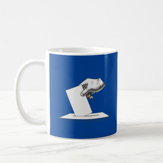 Blijf kalm en stem 2026 koffiemok (Links)