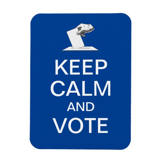 Blijf kalm en stem 2026 magneet (Verticaal)