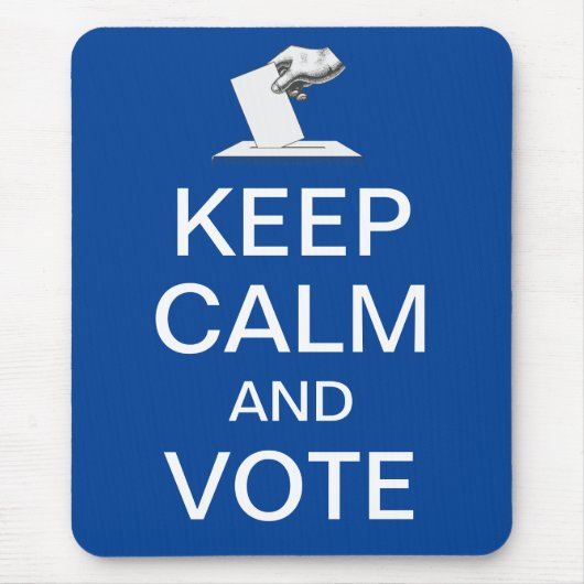 Blijf kalm en stem 2026 muismat (Voorkant)