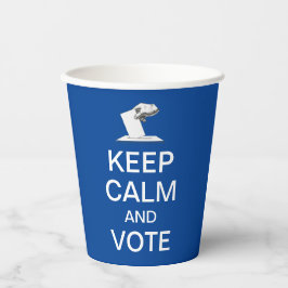 Blijf kalm en stem 2026 papieren bekers