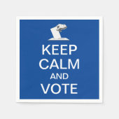 Blijf kalm en stem 2026 servet (Voorkant)