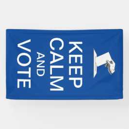 Blijf kalm en stem 2026 spandoek