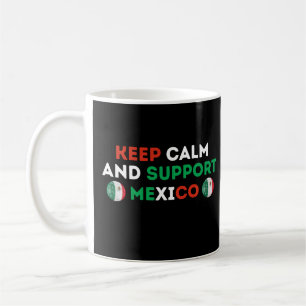 Blijf Kalm En Steun Mexico Voetbal Koffiemok