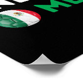 Blijf Kalm En Steun Mexico Voetbal Poster (Hoek)