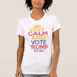 Blijf kalm en steun Trump 2024 Women's TShirt