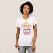 Blijf kalm en steun Trump 2024 Women's TShirt (Voorkant volledig)