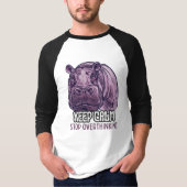 Blijf Kalm en Stop met Overdenken T-shirt (Voorkant)