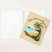 Blijf kalm en strand aan planner (Display)