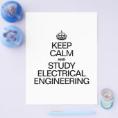 Blijf kalm en studeer elektrotechniek flyer (Enkel)