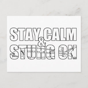 Blijf kalm en sturg op - Lake Sturg - acigifts@yah Briefkaart