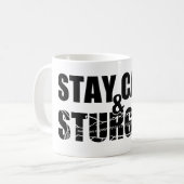 Blijf kalm en sturg op - White Sturg - acigifts@ya Koffiemok (Voorkant links)