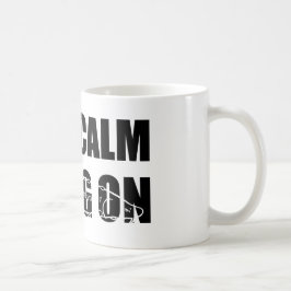 Blijf kalm en sturg op - White Sturg - acigifts@ya Koffiemok