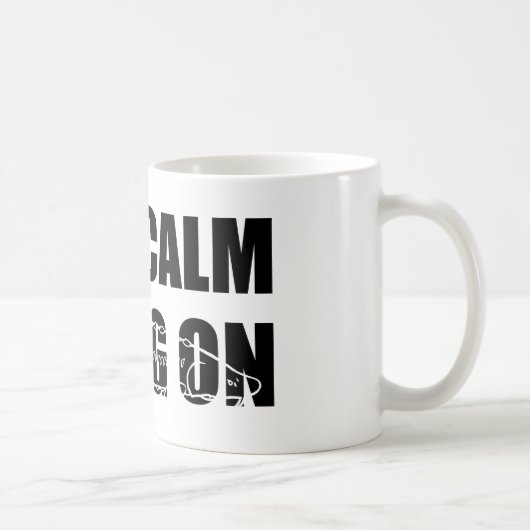 Blijf kalm en sturg op - White Sturg - acigifts@ya Koffiemok (Rechts)