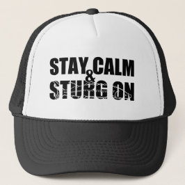 Blijf kalm en sturg op - White Sturg - acigifts@ya Trucker Pet