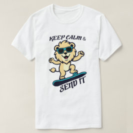 Blijf kalm en stuur het op t-shirt