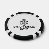 BLIJF KALM EN SYNCCHRONISEER ZWEMMEN POKER CHIPS (Enkel)