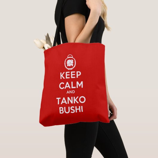 Blijf kalm en Tanko Bushi - Japans festival Tote Bag (Dichtbij)