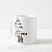 Blijf Kalm en Tel 37 Maten Rust Mok (Voorkant links)