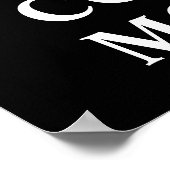 Blijf kalm en tel geld typografie Poster (Hoek)