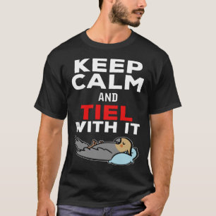Blijf kalm en Tiel met het Parrot Cockatiel T-shirt