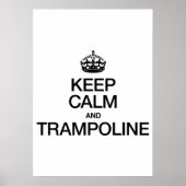 BLIJF KALM EN TRAMPOLINE POSTER (Voorkant)