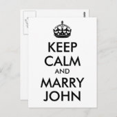 Blijf kalm en trouw John Briefkaart (Voorkant / Achterkant)