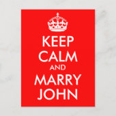 Blijf kalm en trouw John Briefkaart (Voorkant)