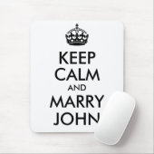 Blijf kalm en trouw John Mousepad Muismat (Met muis)