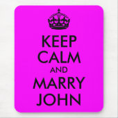 Blijf kalm en trouw John Mousepad Muismat (Voorkant)