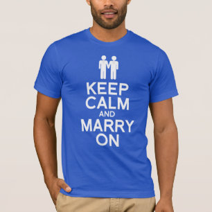 BLIJF KALM EN TROUW MAAR MEN T-SHIRT
