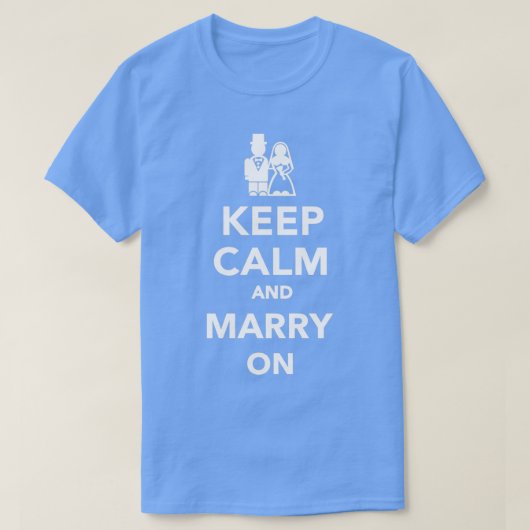 Blijf kalm en trouw op 3 t-shirt (Design voorkant)