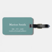 Blijf kalm en trouw op - Bruid en bruidegom Bagagelabel (Achterkant horizontaal)