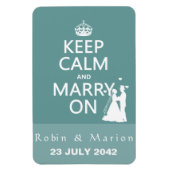 Blijf kalm en trouw op - Bruid en bruidegom Magneet (Verticaal)