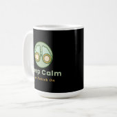 Blijf kalm en Twitch op Mok (Voorkant links)