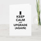 Blijf kalm en upgrade opnieuw feestdagen kaart (Voorkant)