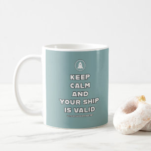 Blijf kalm en uw schip is geldig Embrace Fandom Koffiemok