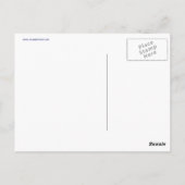 Blijf kalm en vaar op blauw Briefkaart (Achterkant)