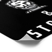 Blijf kalm en versterker; stoïcijns op teken poster (Hoek)