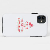 Blijf Kalm en Vertrouw de Monteur Case-Mate iPhone Case (Achterkant (horizontaal))