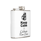 Blijf kalm en vier het nieuwe jaar van de Ram Heupfles (Rechts)