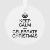 BLIJF KALM EN VIER KERSTIS ORNAMENT (achterkant)
