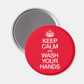 BLIJF KALM EN WAS JE HANDEN MAGNEET (Voorkant / Achterkant)