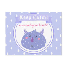 Blijf kalm en was je handen.Stop het Corona-virus