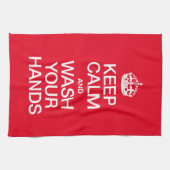 BLIJF KALM EN WAS JE HANDEN THEEDOEK (Horizontaal)