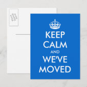 Blijf kalm en we hebben briefkaart verplaatst | gr (Voorkant / Achterkant)