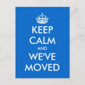 Blijf kalm en we hebben briefkaart verplaatst | gr (Voorkant)