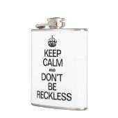 BLIJF KALM EN WEES NIET ROEKeloos Heupfles (Links)