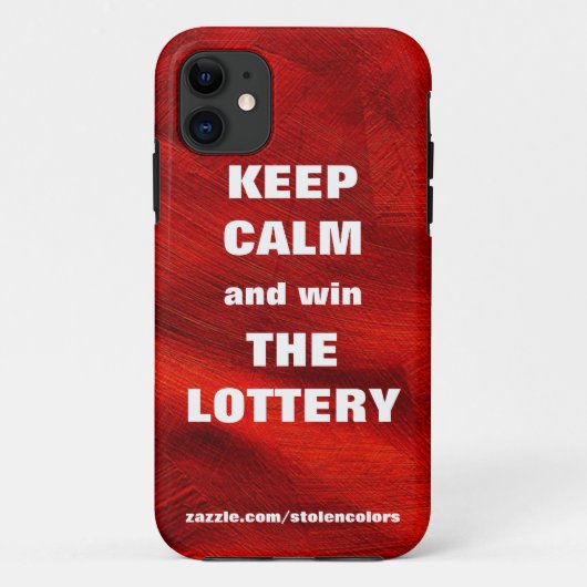 BLIJF KALM EN WIN DE LOTERIJ Red Copper Case-Mate iPhone Case (Achterkant)
