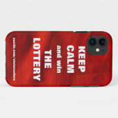 BLIJF KALM EN WIN DE LOTERIJ Red Copper Case-Mate iPhone Case (Achterkant (horizontaal))